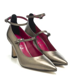 Art.221 - Tacco 7 cm - Suola in Gomma - Fodera Pelle - Alfa Oro - Sottopiede Imbottito - 169 €