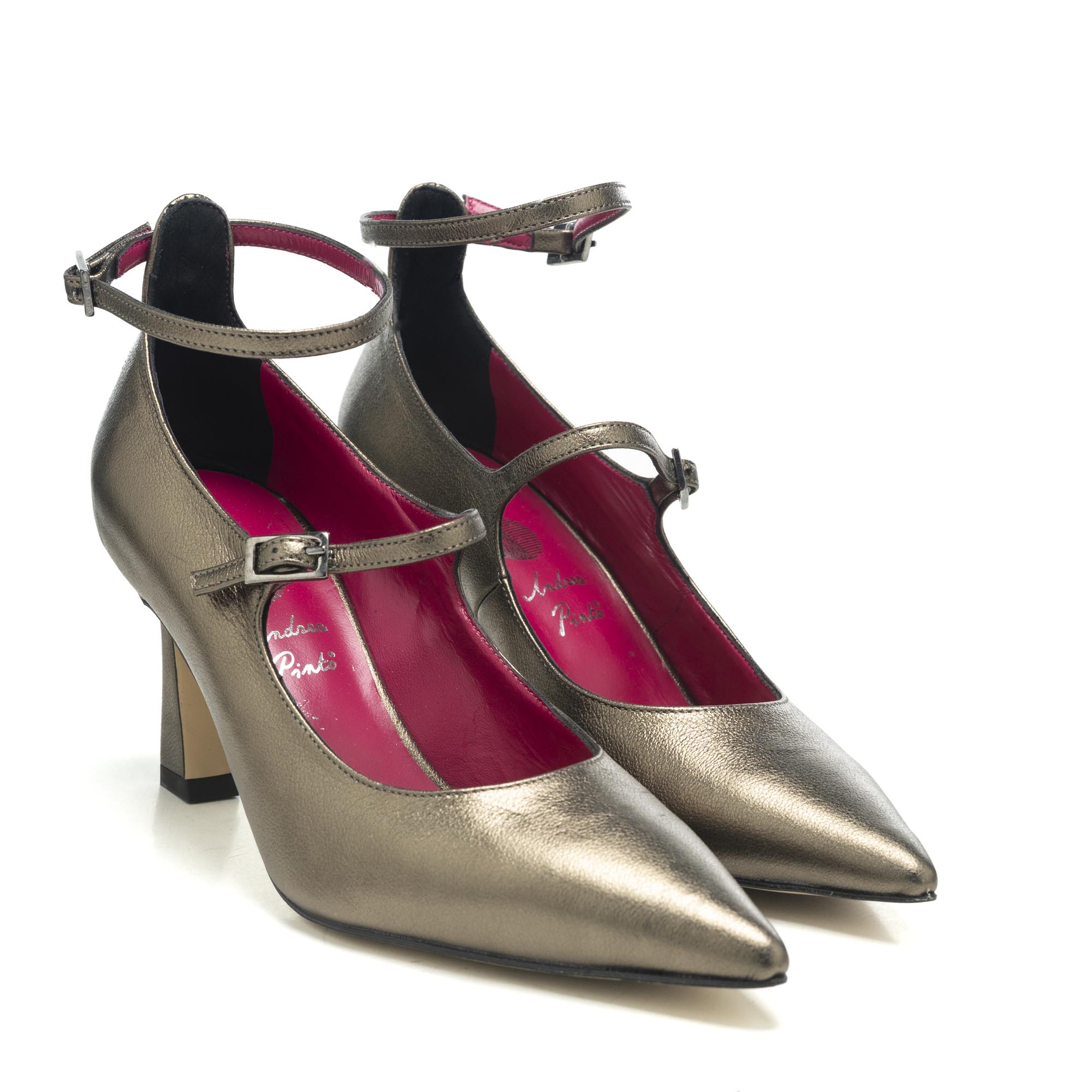 Art.221 – Tacco 7 cm – Suola in Gomma – Fodera Pelle – Alfa Oro – Sottopiede Imbottito – 169 €