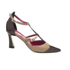 Art.222 - Tacco 7 cm - Suola in Gomma - Fodera Pelle - Abrasivato Bordeaux + Nappa Mou - Sottopiede Imbottito - 175 €