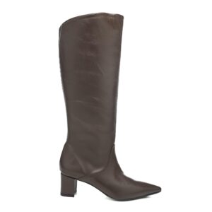 Art.240 tacco 5 cm - suola in gomma - fodera pelle -nappa Fondente - sottopiede imbottito - 249 €