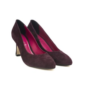 Art.263 Tacco 7 cm - Suola In gomma - Fodera Pelle - Camoscio Bordeaux - Sottopiede Imbottito - 159 €
