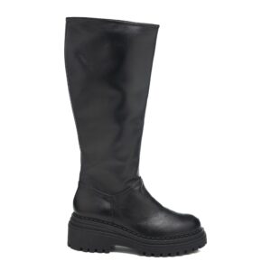 Art.270 - fondo gomma 6 cm - fodera pelle - Nappa Nera - sottopiede imbottito - 249 €