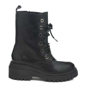 Art.271 fondo gomma 6 cm - Fodera Pelle - Nappa Nera + occhielli cdf - sottopiede imbottito - 210 €