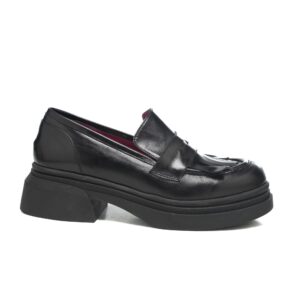 Art.277 fondo gomma 5 cm - fodera pelle - nappa nera - sottopiede imbottito - 169 €