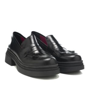 Art.277 fondo gomma 5 cm - fodera pelle - nappa nera - sottopiede imbottito - 169 €