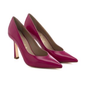 Art.326 tacco 9 cm- Suola in Gomma - Fodera Pelle - Nappa Fuxia - 159 €
