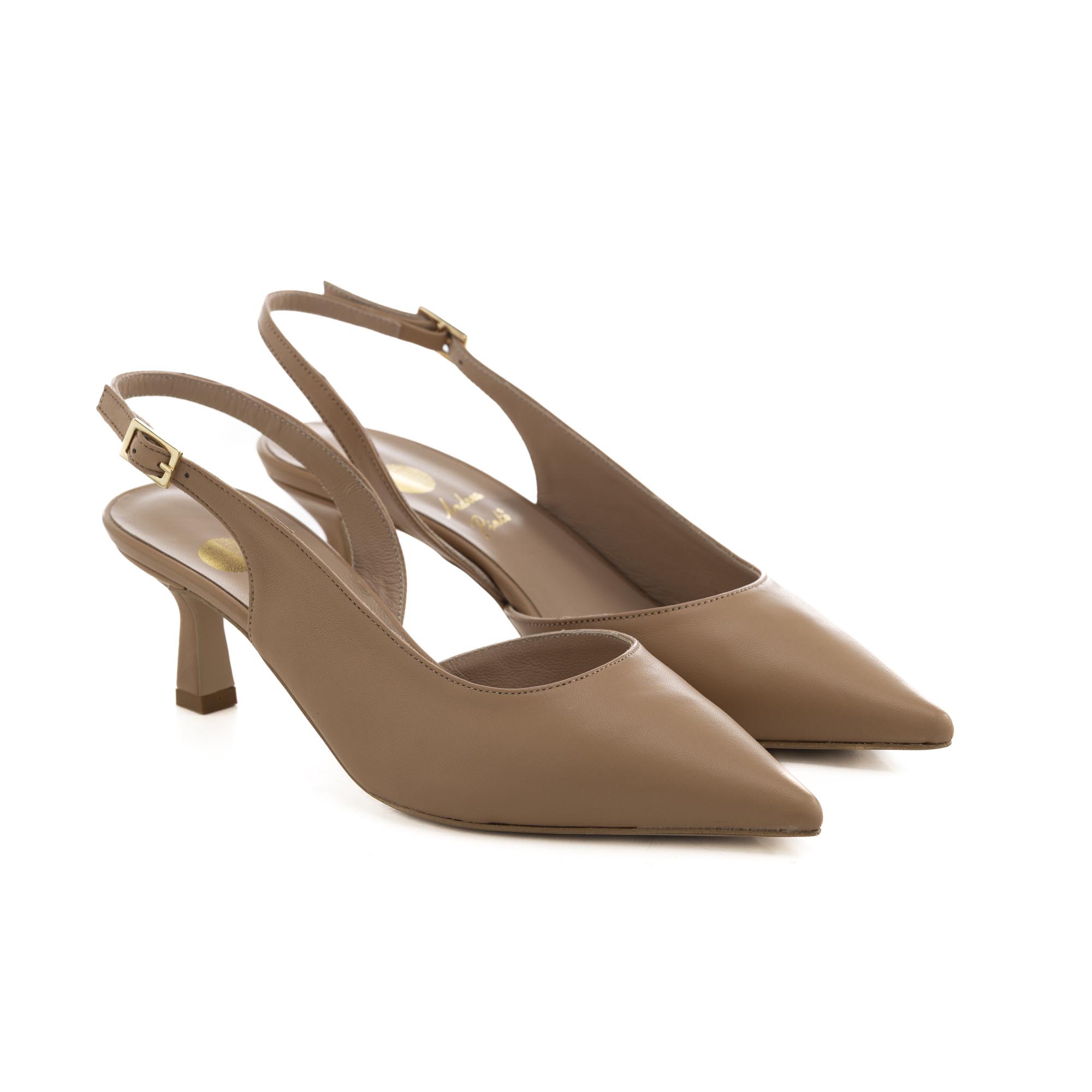 art.314 Tacco 5 cm – Suola in gomma – fodera pelle – Nappa FondoTinta – 159 €
