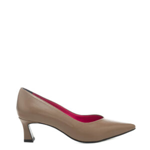 Art.402 Tacco 5 cm - Suola in gomma - Fodera Pelle - Tomaia Nappa Acero - Sott. Imbottito - 159 €