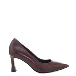 Art.433 Tacco 7 Cm - Suola in gomma - fodera in pelle - Tomaia Nappa bordeaux - Sott.Imbottito - 159 €