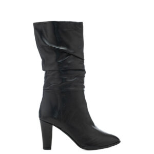 Art.438 - Tacco 8 Cm - Suola in gomma - Fodera Pelle - Tomaia Nappa Nera - Sott. Imbottito - 239 €