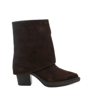 Art.464 - Fondo Gomma 7 cm - Fodera Pelle - Tomaia Camoscio Moro - Sott.imbottito - 230 €